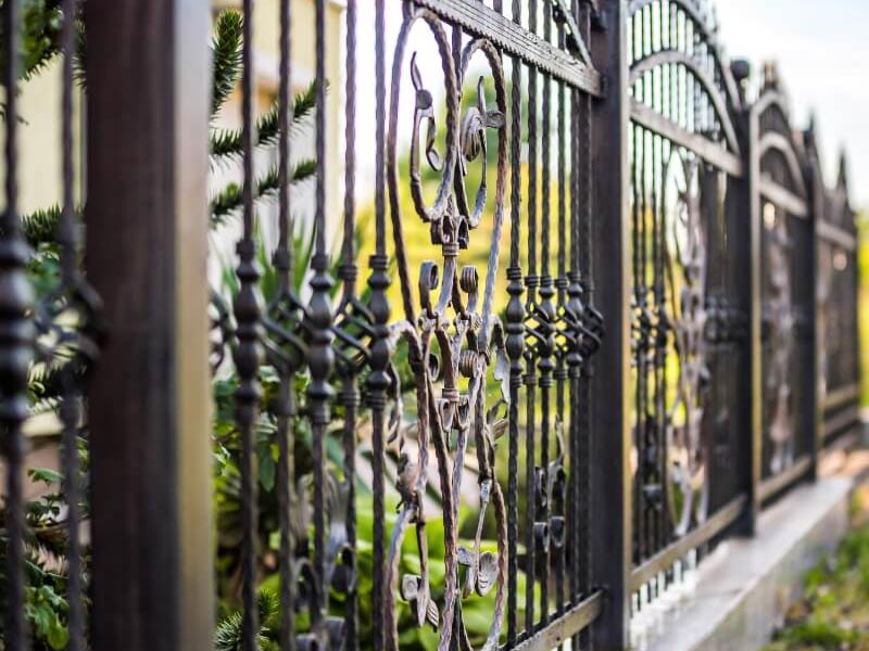 Beautiful Wrought Iron Fence Design