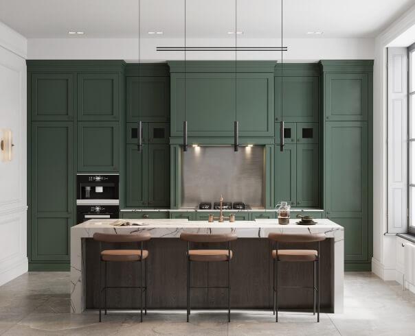 Kitchen and dining area of a house