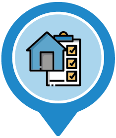 home and clipboard icon